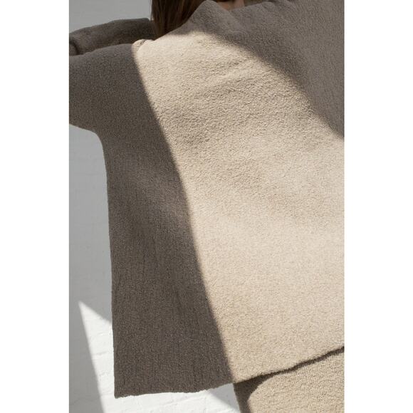 Lauren Manoogian New Miter Pants + Flare Pullover Cotton Pumice Taupe Sz 3 Large - Picture 16 of 16